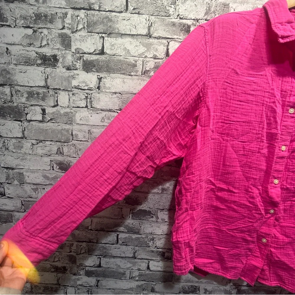 EUC GAP Pink Button-Down Shirt Size L - Picture 3 of 13